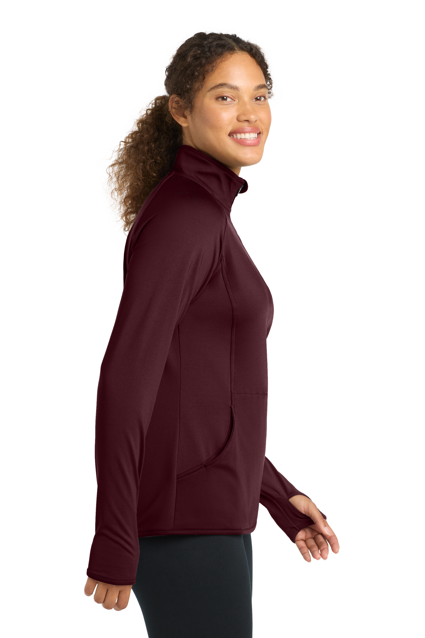 Sport-Tek® Women's Sport-Wick® Stretch 1/4-Zip Pullover